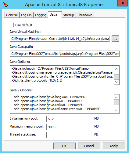 apache tomcat 8 exe