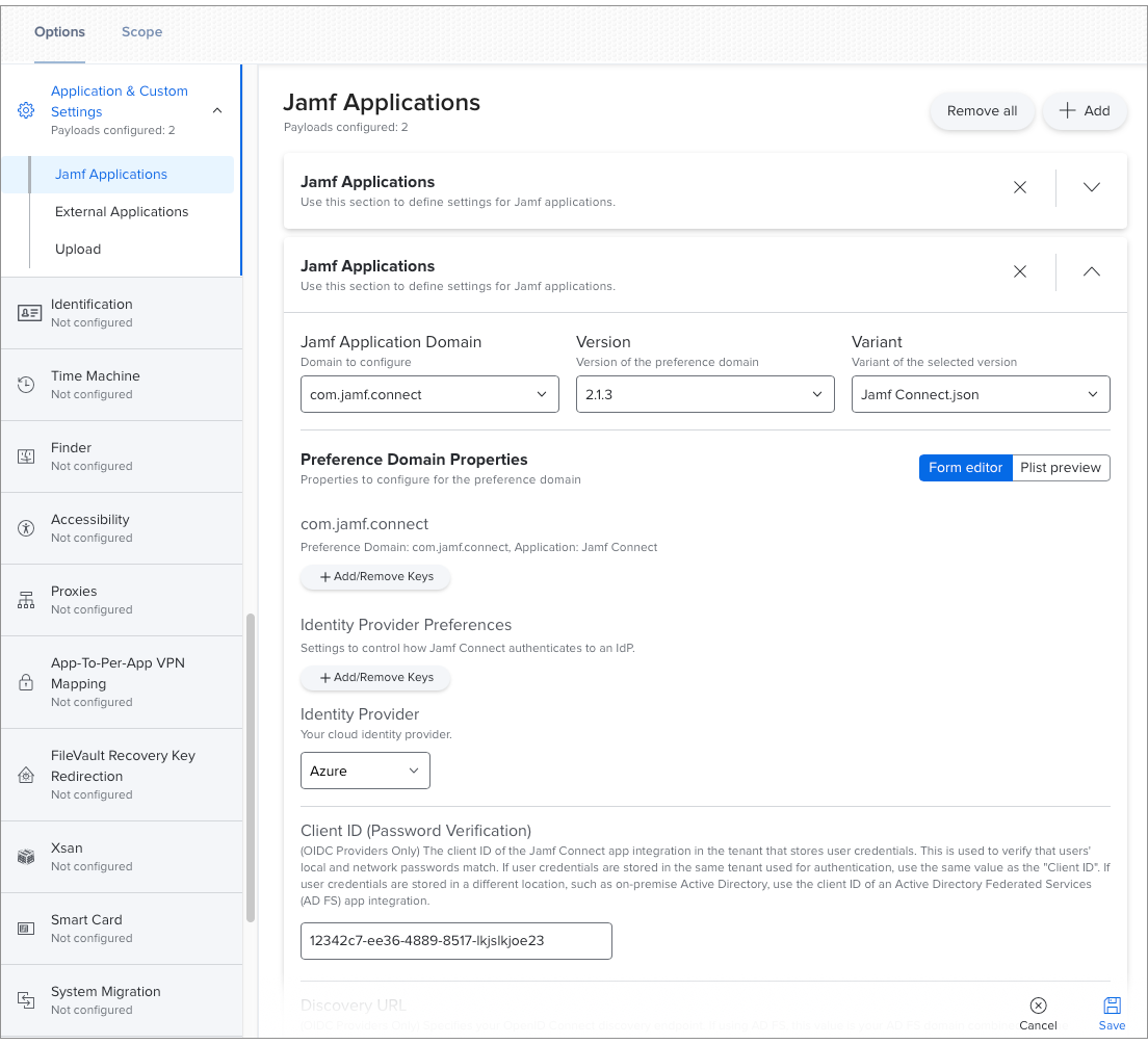 Creating a Jamf Connect Configuration Profile Using Jamf Pro