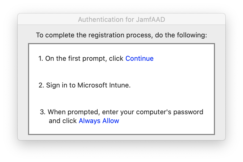 Computer Registration for End Users Integrating with Microsoft Intune